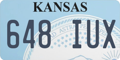 KS license plate 648IUX