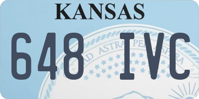 KS license plate 648IVC