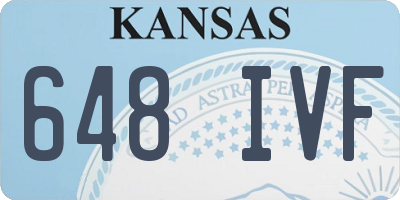 KS license plate 648IVF