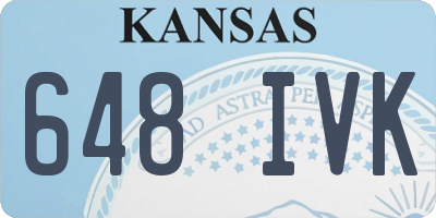 KS license plate 648IVK