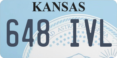 KS license plate 648IVL
