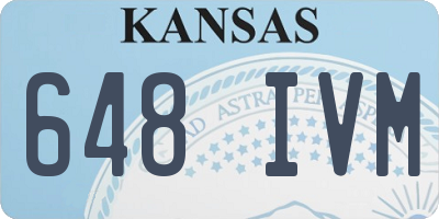 KS license plate 648IVM