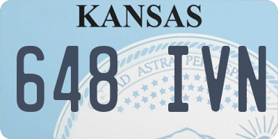 KS license plate 648IVN