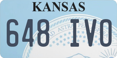 KS license plate 648IVO