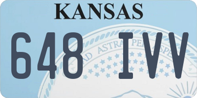 KS license plate 648IVV