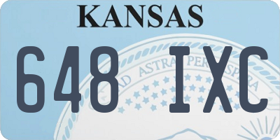 KS license plate 648IXC