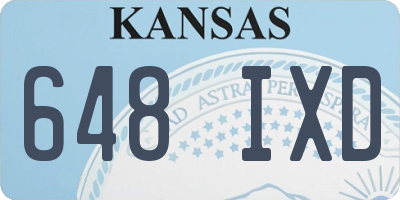 KS license plate 648IXD