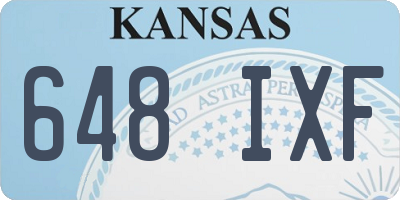 KS license plate 648IXF
