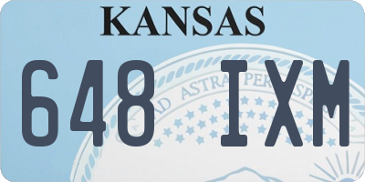 KS license plate 648IXM