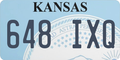 KS license plate 648IXQ