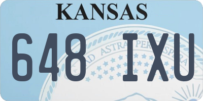 KS license plate 648IXU