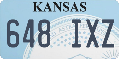 KS license plate 648IXZ