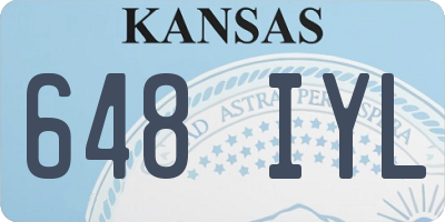 KS license plate 648IYL