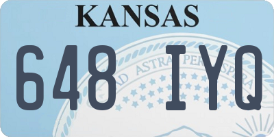 KS license plate 648IYQ