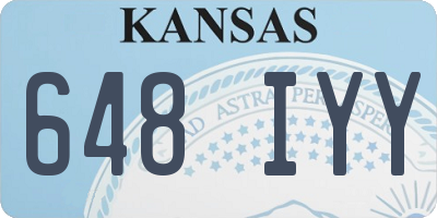 KS license plate 648IYY