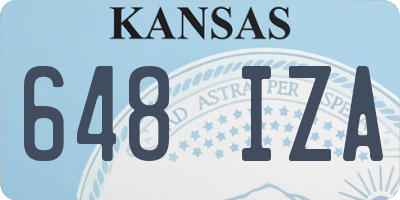 KS license plate 648IZA