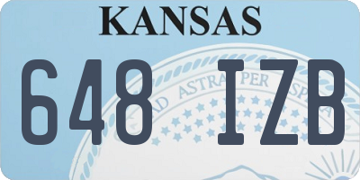 KS license plate 648IZB