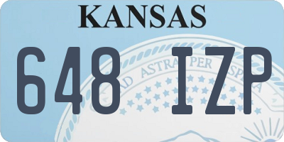 KS license plate 648IZP