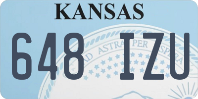 KS license plate 648IZU