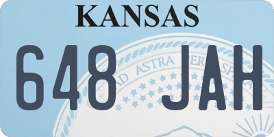 KS license plate 648JAH