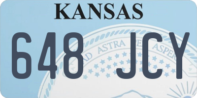 KS license plate 648JCY