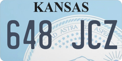 KS license plate 648JCZ