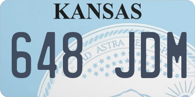 KS license plate 648JDM