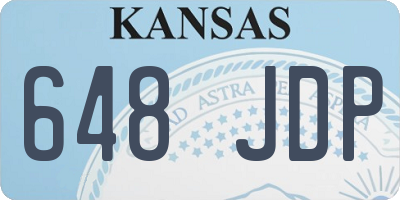 KS license plate 648JDP