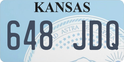 KS license plate 648JDQ
