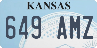 KS license plate 649AMZ