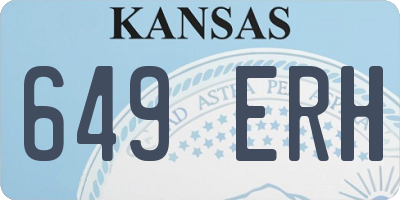 KS license plate 649ERH