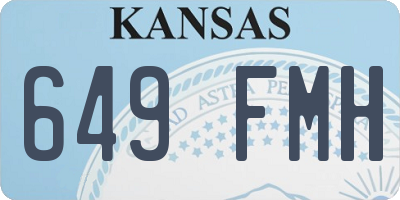 KS license plate 649FMH