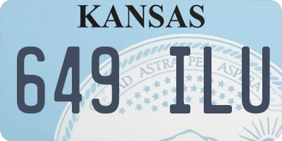 KS license plate 649ILU