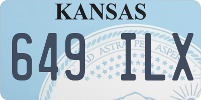 KS license plate 649ILX
