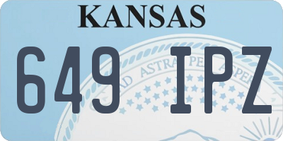 KS license plate 649IPZ