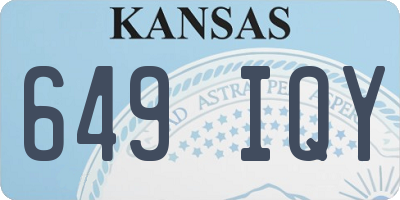 KS license plate 649IQY