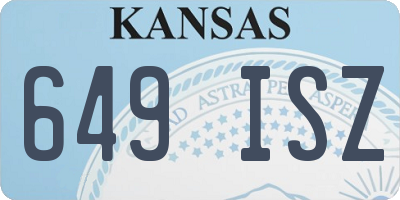 KS license plate 649ISZ