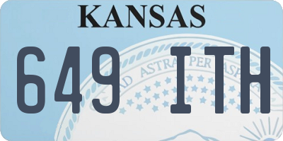 KS license plate 649ITH