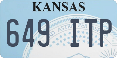 KS license plate 649ITP