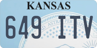 KS license plate 649ITV