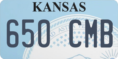 KS license plate 650CMB
