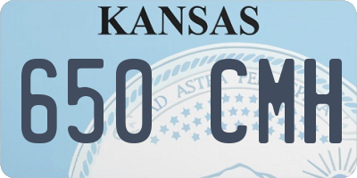 KS license plate 650CMH