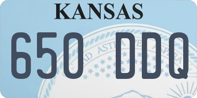 KS license plate 650DDQ
