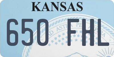KS license plate 650FHL