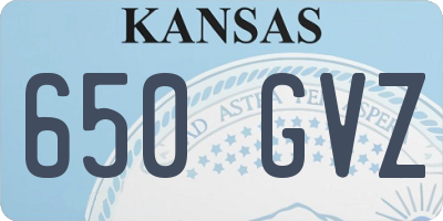 KS license plate 650GVZ