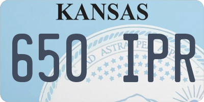 KS license plate 650IPR