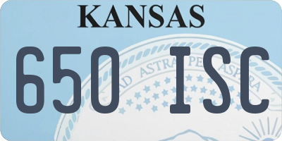 KS license plate 650ISC