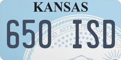 KS license plate 650ISD