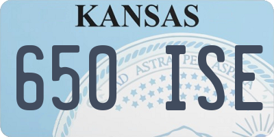 KS license plate 650ISE