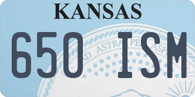 KS license plate 650ISM